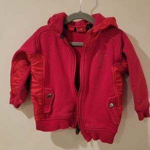 Puma Ferrari Boys Zip Hoodie Red Cotton sweatshirt 2T zip up hoody luxury